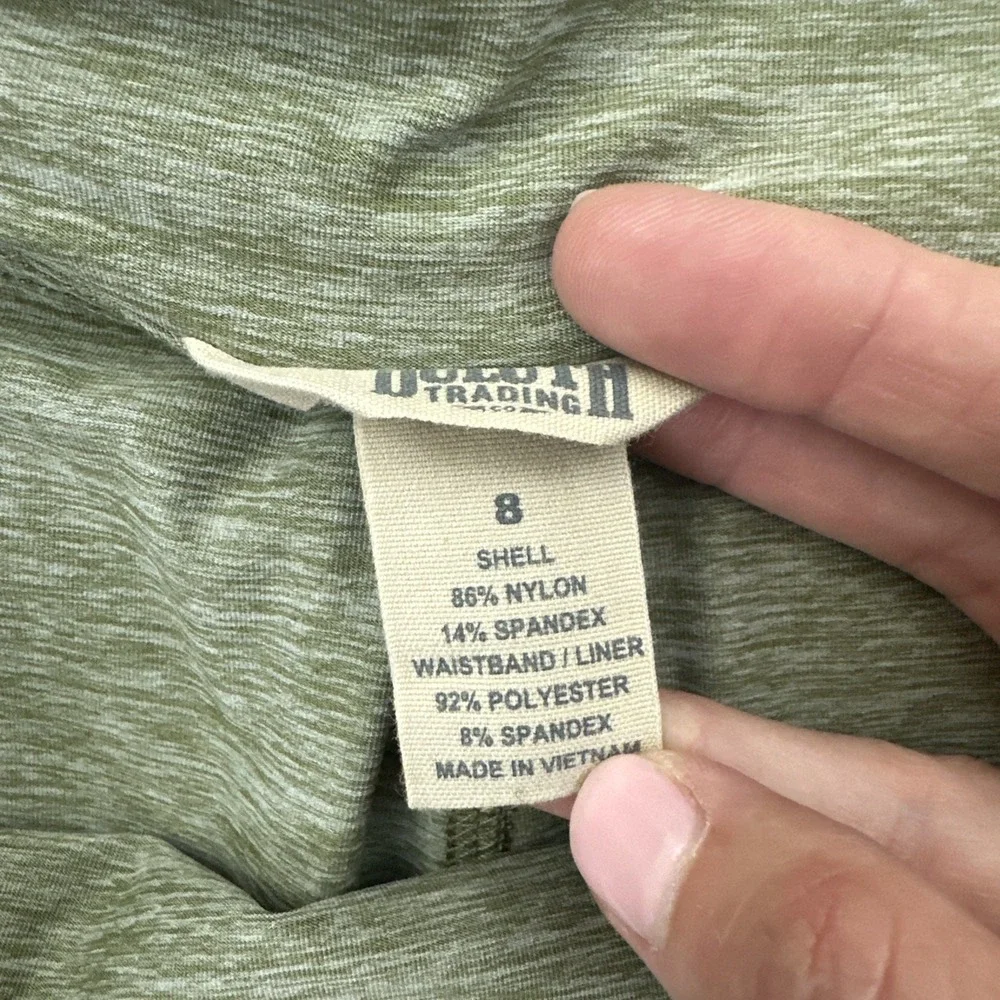 Duluth Trading Co Armachillo Cooling Skirt Skort Green Athleisure Women's 8
